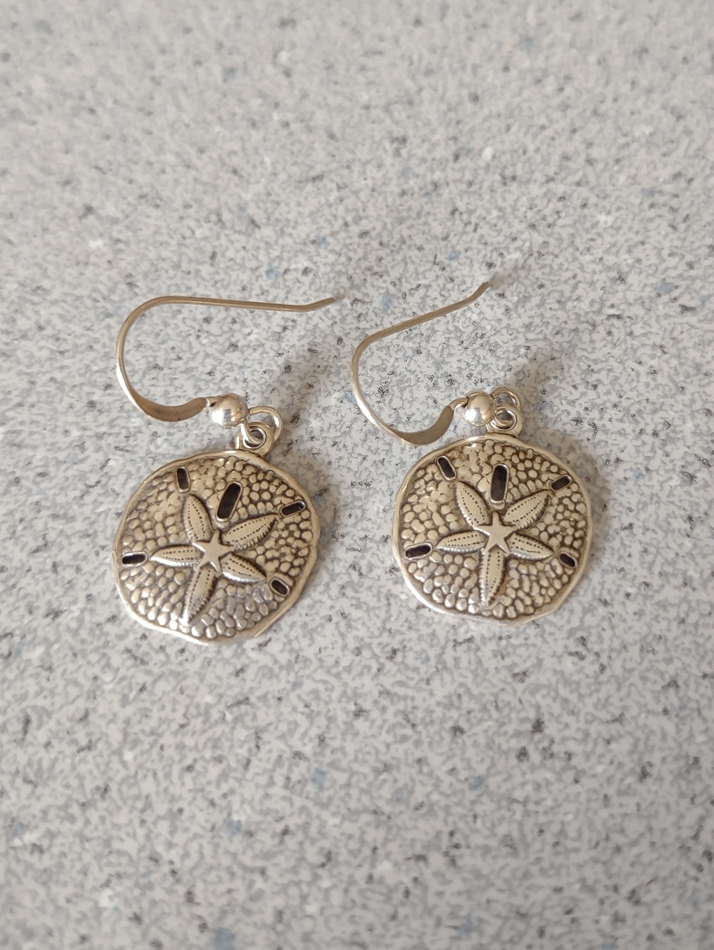Lower Price!*Sterling Sand Dollar Earrings